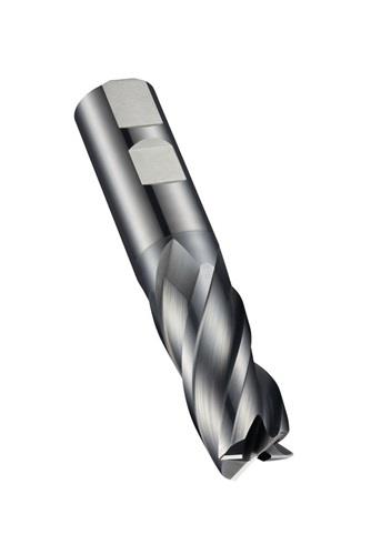 Schaftfräser S814HB DIN 6527L D.25mm Gesamt-L.121mm Schneiden-L.45mm HM AlCrN