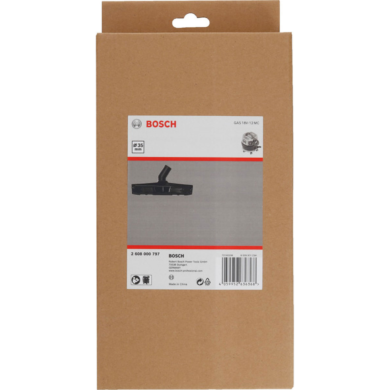 Bosch Breite Bodendüse, 280 x 133 x 70 mm. Für Staubsauger - 2608000797