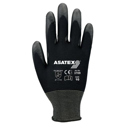 ASATEX Handschuhe schwarz Polyamid Gr. 10 - 3709/10
