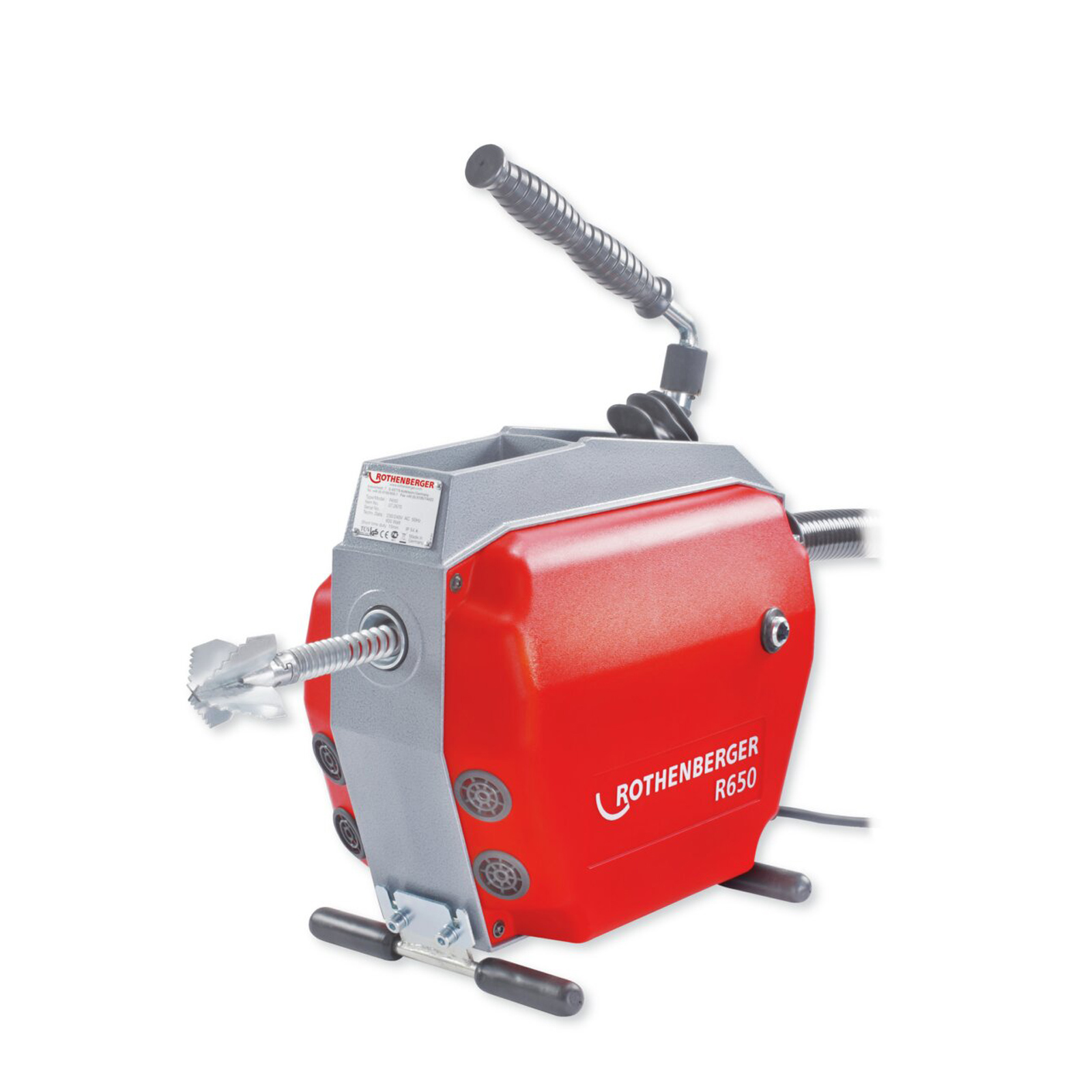 ROTHENBERGER R650 Rohrreinigungsmaschine mit Führungsschlauch, 230V - 72688