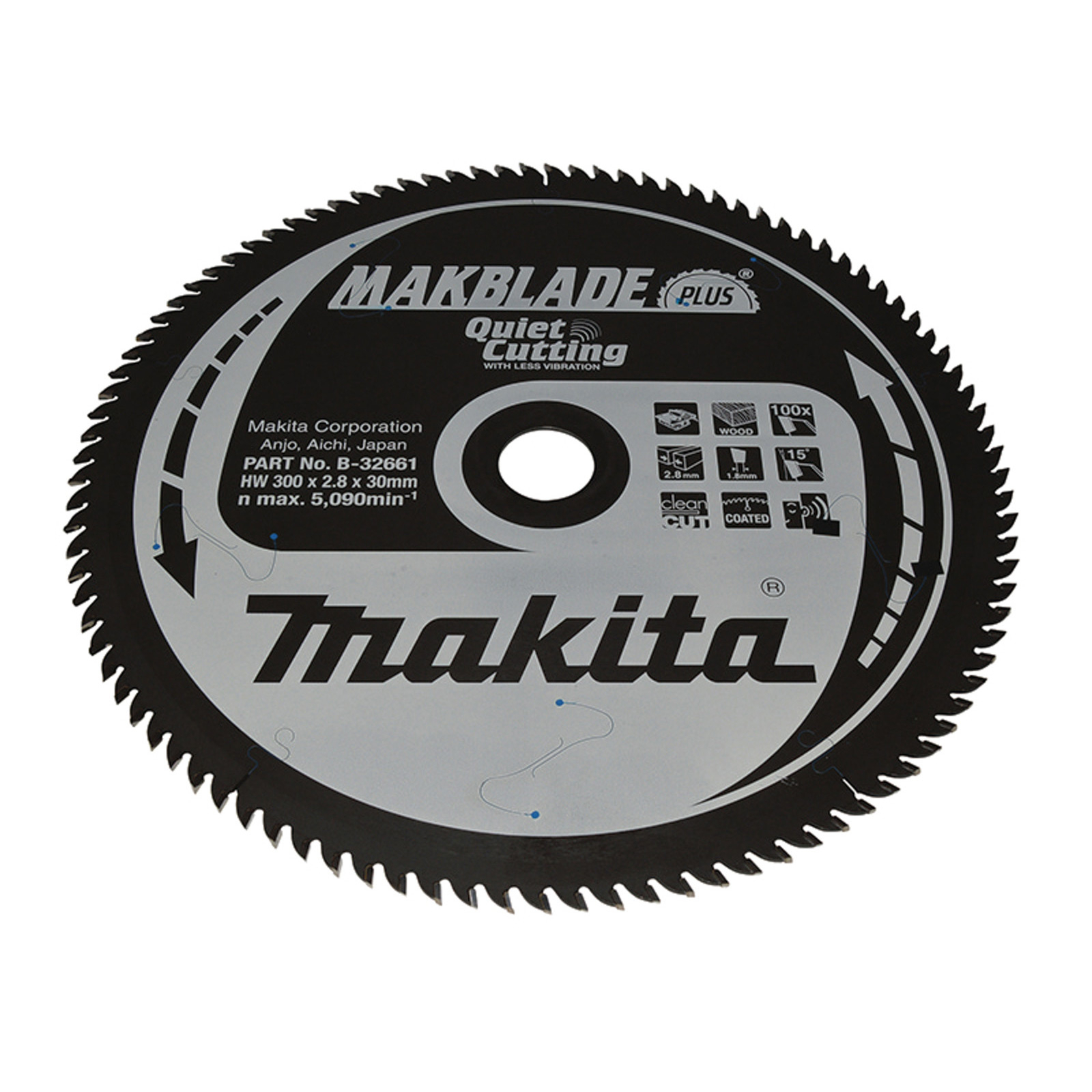Makita MAKBLADE+ Sägeblatt 300x30x100Z - B-32661