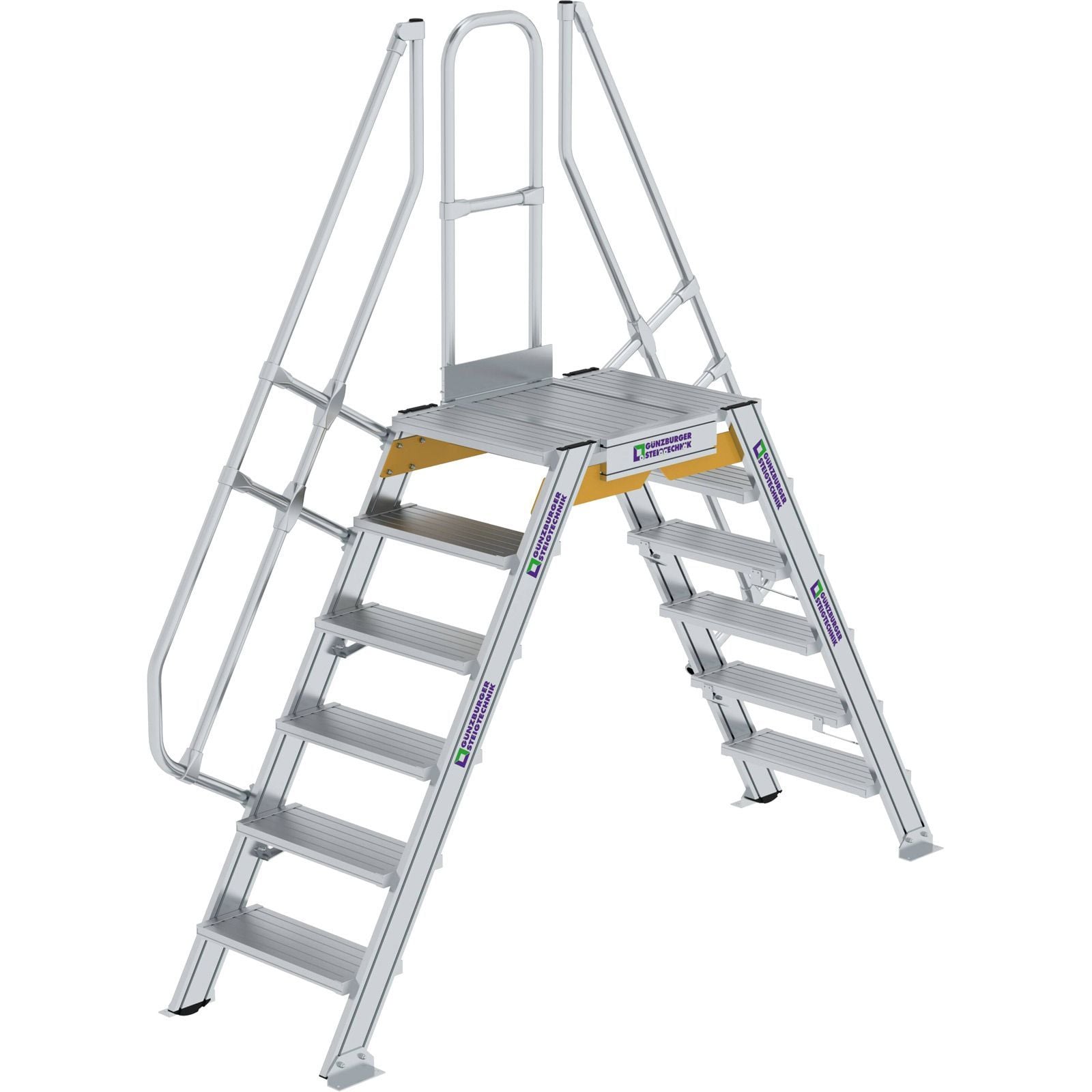 Günzburger Steigtechnik Überstieg 60° Stufenbreite 600 mm 6 Stufen - 600906