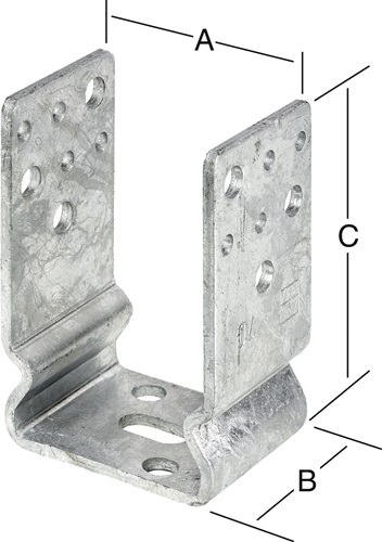 VORMANN Stützenschuh 91x60x125mm STA TZN z.Schr - 71288000