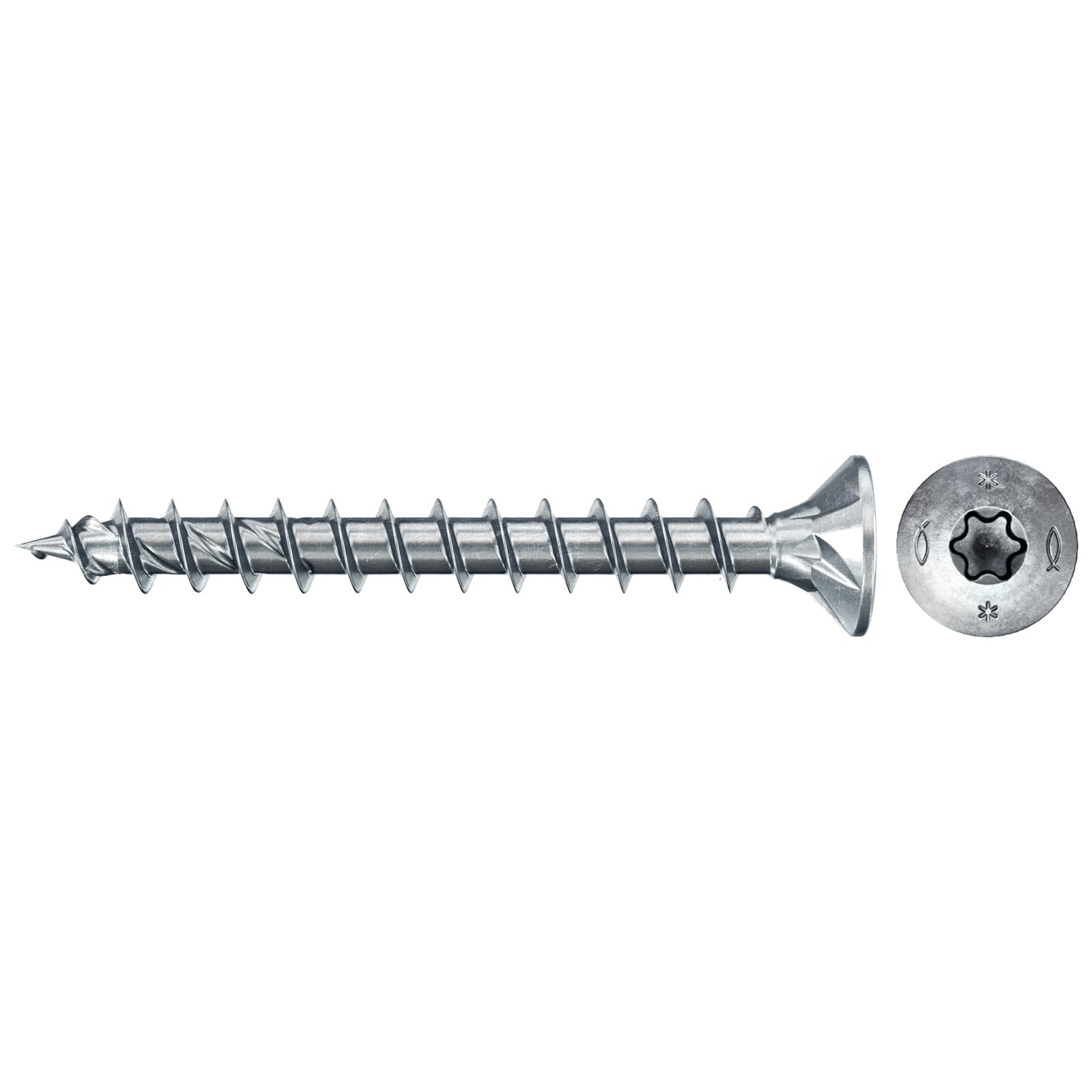 fischer Spanplattenschraube PowerFast FPF II CTF 4,5 x 30 BC 55 Senkkopf Innenstern TX Vollgew. - 577975