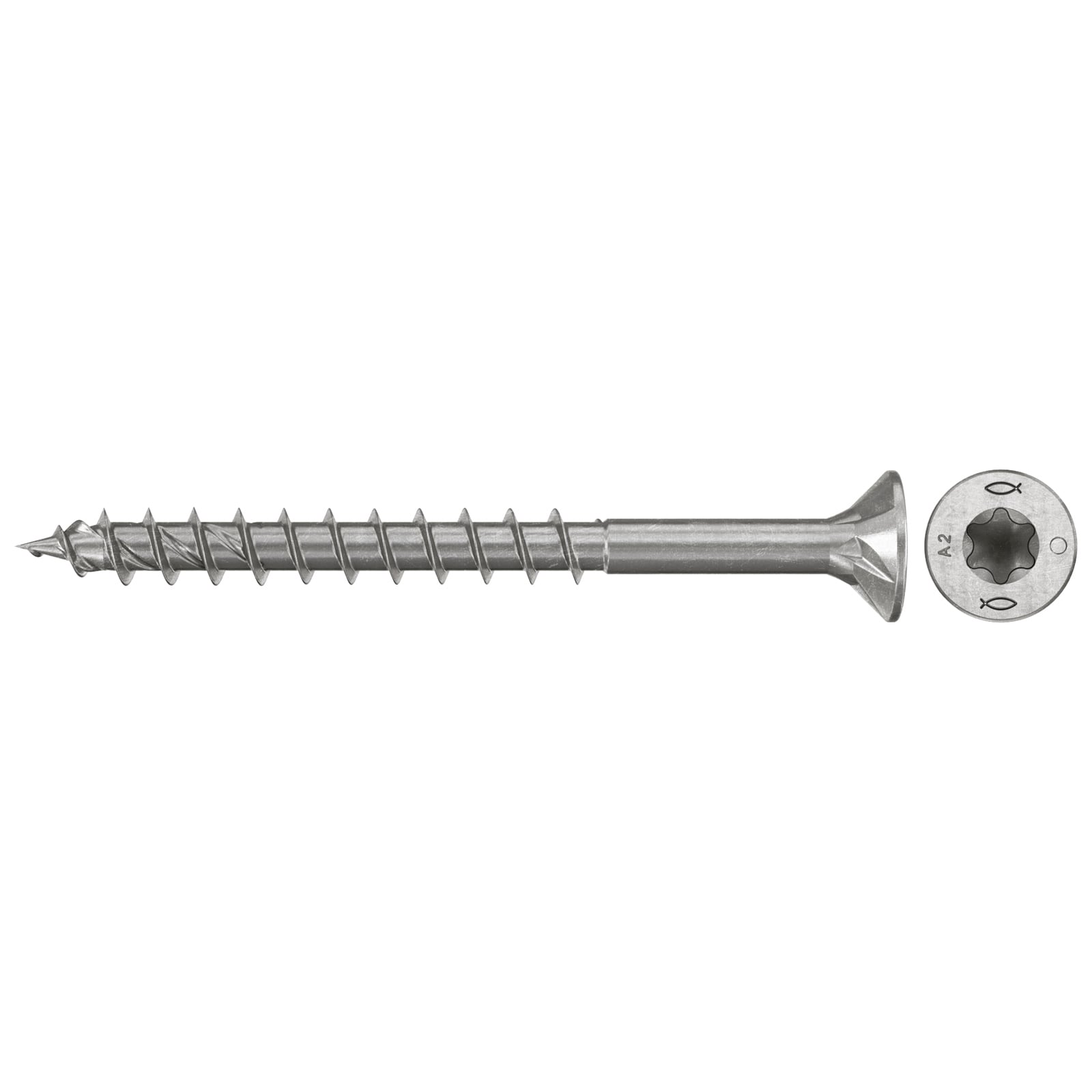 fischer Spanplattenschraube PowerFast FPF II CTP 4,0 x 40 A2 130 Senkkopf Innenst. TX Teilgew. Edelstahl A2 - 577787