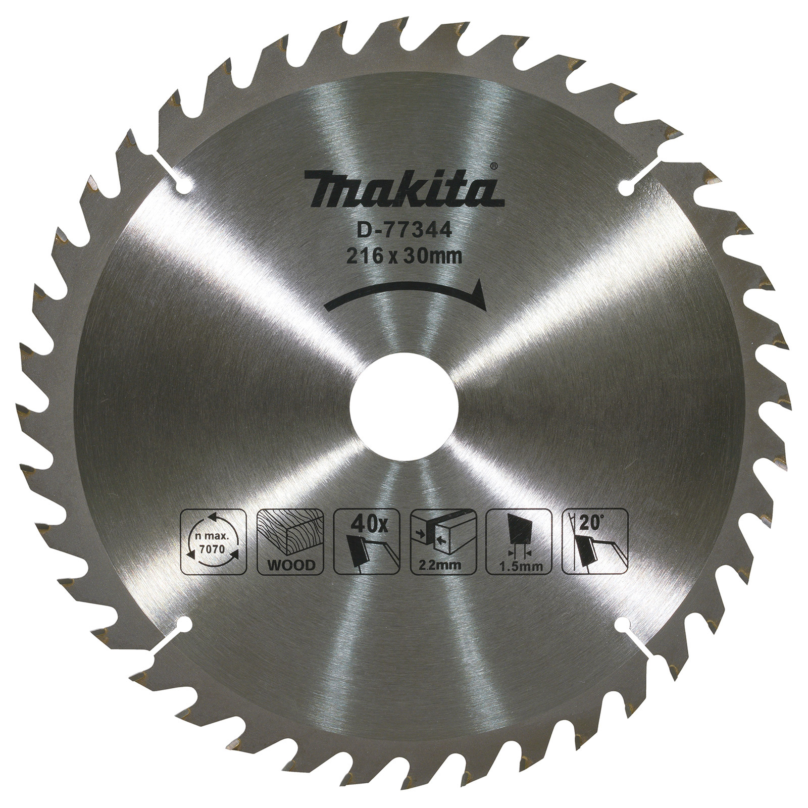 Makita TCT Sägeblatt 216x2,2x30 mm 40Z - D-77344