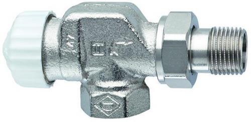 Heimeier Th-Untert. V-exakt II Rotguss vernickelt, axial 1/2Z, kvs 0,86