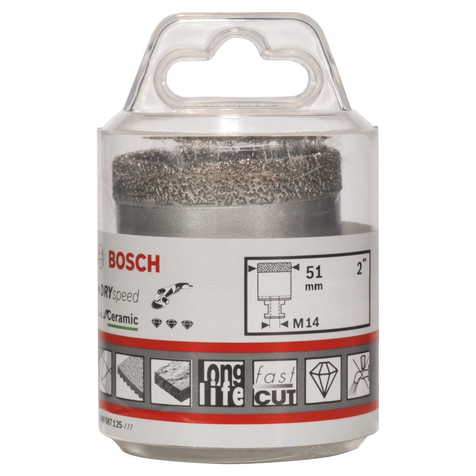 Bosch Diamanttrockenbohrer Dry Speed Best for Ceramic 51 x 35 mm - 2608587125