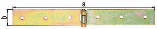 GAH Alberts Kistenband H 400 mm B offen 35 mm S 2,5 mm Stahl galvanisiert gelb verzinkt - 315900