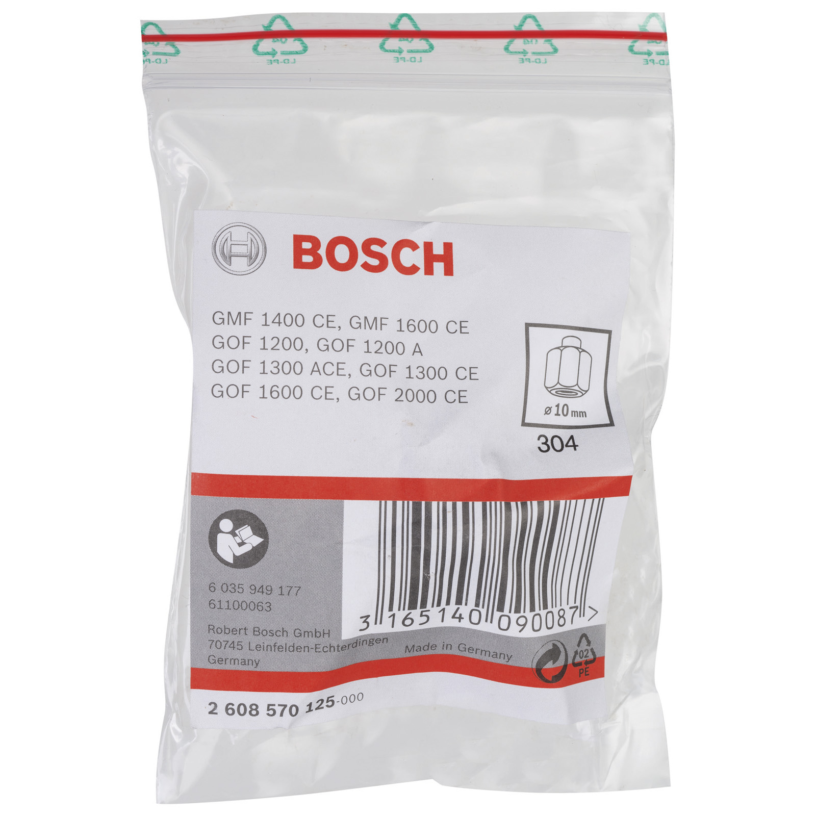 Bosch Spannzange, 10 mm, 24 mm - 2608570125