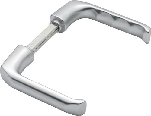 HOPPE Türdrückerpaar London 113 H Alu.F1 o.Rosetten VK 10mm - 6168371