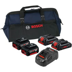 Bosch Starter-Set 12V / 2x Softbag Ladegerät Akku bei + 12V-20 3,0 Ah Cuttermesser GAL Werkzeugstore24 inkl. mm WS24 im 9