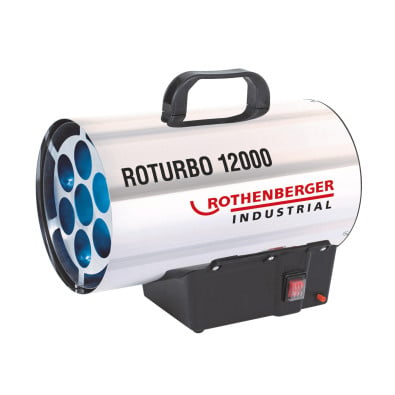 ROTHENBERGER Industrial Heizkanone ROTURBO 12000 mit Piezo inkl. Schlauch & Regler - 1500000050
