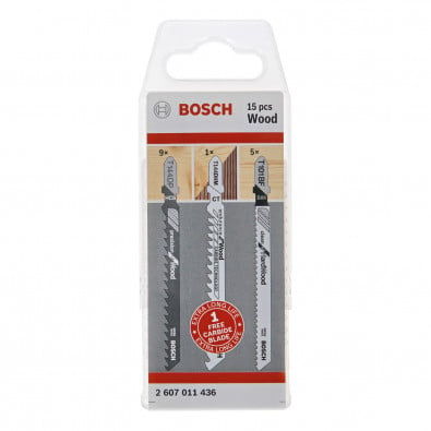 Bosch 15x Stichsägeblatt JSB Holz - 2607011436