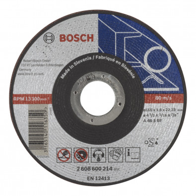 Bosch Trennscheibe gerade Expert for Metal AS 46 S BF 115 mm 22,23 mm 1,6 mm - 2608600214