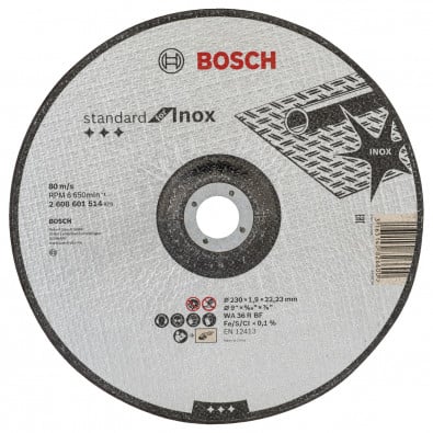 Bosch Trennscheibe gekröpft Standard for Inox WA 36 R BF 230 mm 1,9 mm - 2608601514