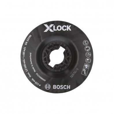 Bosch Professional 2608601722  X-LOCk Stützteller Klettverschluss 125 mm 