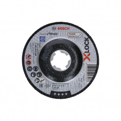 Bosch X-LOCK Trennscheibe Expert for Metal 115 x 2,5 x 22,23 mm gekröpft - 2608619256