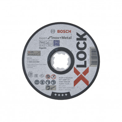 Bosch X-LOCK Trennscheibe Expert for Inox+Metal 125 x 1 x 22,23 mm gerade - 2608619264