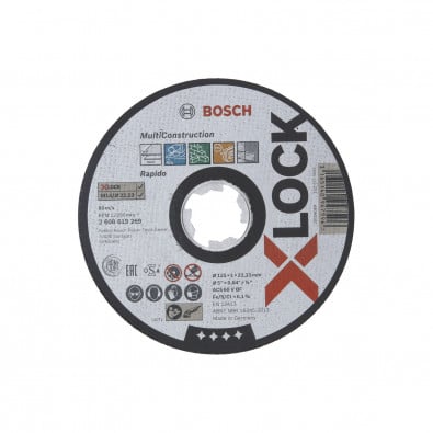 Bosch X-LOCK Trennscheibe Multi Material 125 x 1 x 22,23 mm gerade - 2608619269