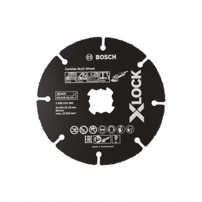 Bosch 1x X-LOCK Carbide Multi Wheel Ø 125 mm - 2608619284