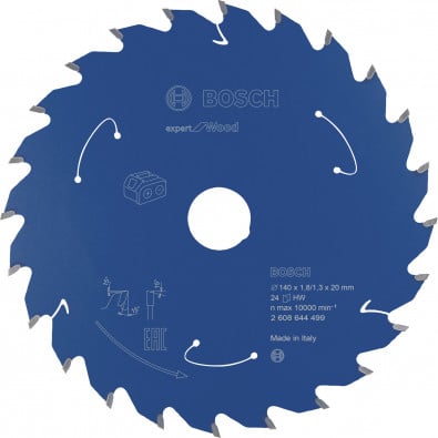 Bosch Kreissägeblatt Expert for Wood für Akku-Handkreissägen 140 x 1,8 x 20 mm 24 - 2608644499