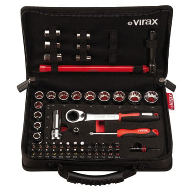 VIRAX Kit Armaturenmutternschlüssel, Durchgangssteckschlüssel 51 Stk - 310410