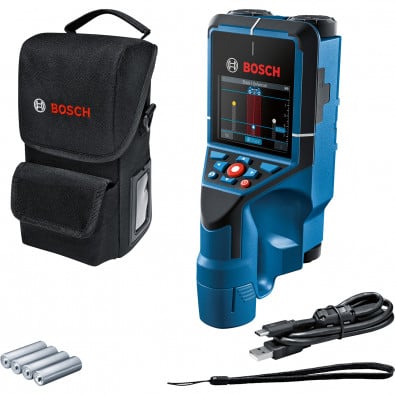 Bosch Ortungsgerät Wallscanner D-tect 200 C + 4x Batterie (AA) inkl. Zubehör-Set - 0601081600