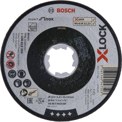 Bosch X-LOCK Trennscheibe Expert for Inox 115 x 1,6 x 22,23 mm gerade - 2608619260