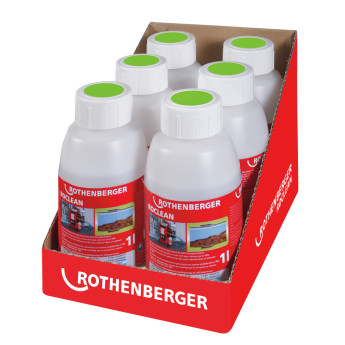 Produktseite: ROTHENBERGER ROCLEAN Fußbodenheizung-Reiniger (6-er Pack) - 1500000201