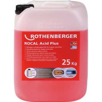Produktseite: ROTHENBERGER ROCAL Acid Plus, Cu, FE, 25kg - 1500000914
