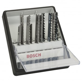 Bosch Stichsägeblatt-Set Robust Line Wood Expert, T-Schaft, 10tlg. - 2607010540