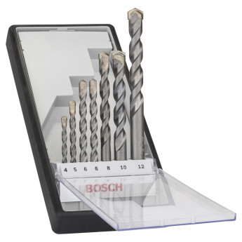 Produktseite: Bosch Betonbohrer-Robust Line-Set CYL-3 Silver Percussion 7tlg. 4 - 12 mm - 2607010545