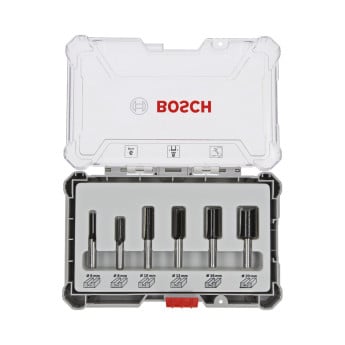 Produktseite: Bosch 6tlg. Nutfräser-Set 6mm Schaft - 2607017465