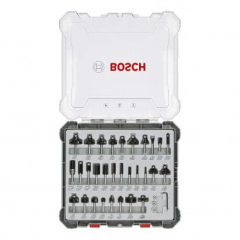 Produktseite: Bosch 30tlg. Mixed Fräser Set 8mm Schaft - 2607017475