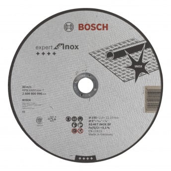 Produktseite: Bosch Trennscheibe gerade Expert for Inox AS 46 T INOX BF 230 mm 22,23 mm 2 mm - 2608600096