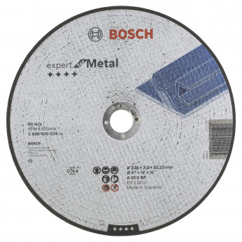 Produktseite: Bosch Trennscheibe gerade Expert for Metal A 30 S BF 230 mm 22,23 mm 3 mm - 2608600324