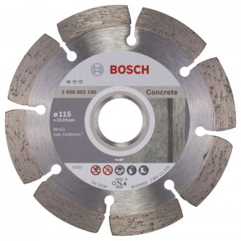 Bosch Diamanttrennscheibe Standard for Concrete 115x22,23x1,6x10 mm 2608602196