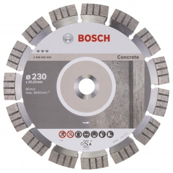 Bosch Diamanttrennscheibe Best for Concrete, 230 x 22,23 x 2,4 x 15 mm -2608602655