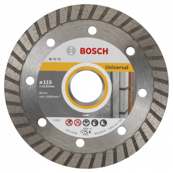 Produktseite: Bosch Diamanttrennscheibe Standard for Universal Turbo 115x22,23x2x10 mm 2608602393