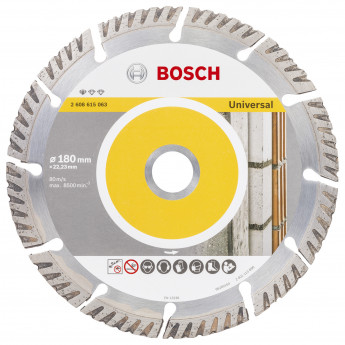Produktseite: Bosch Diamanttrennscheibe 180x22,23 Standard f. Universal - 2608615063