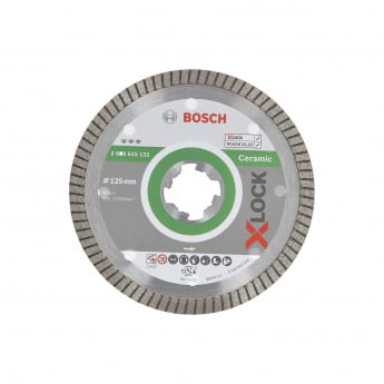 Produktseite: Bosch X-LOCK Diamanttrennscheibe Best for Ceramic Extraclean Turbo 125 x 22,23 x 1,4 x 7 mm - 2608615132