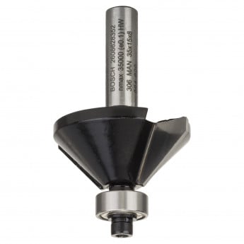 Produktseite: Bosch Fasefräser, 8 mm, B 11 mm, L 15 mm, G 56 mm, 45° - 2608628352