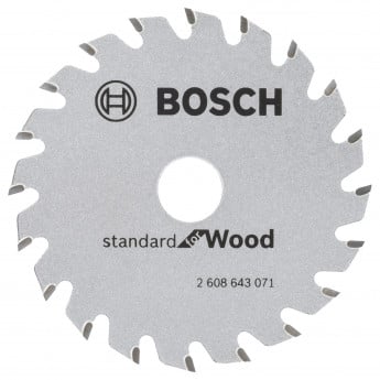 Produktseite: Bosch Kreissägeblatt Optiline Wood H 85x15-20 - 2608643071
