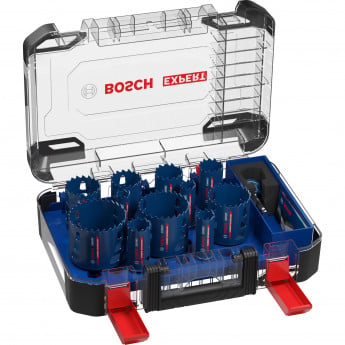 Produktseite: Bosch Expert Tough Material Lochsäge-Set 20/22/25/32/35/40/44/51/60/68/76 mm 14tlg. - 2608900448