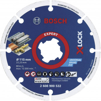 Produktseite: Bosch Expert Diamond Metal Wheel X-LOCK Trennscheibe 115 x 22,23 mm - 2608900532