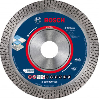 Bosch Expert HardCeramic Diamanttrennscheiben 125 x 22,23 x 1,4 x 10 mm - 2608900655