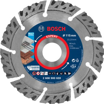 Bosch Expert MultiMaterial Diamanttrennscheiben 115 x 22,23 x 2,2 x 12 mm - 2608900659