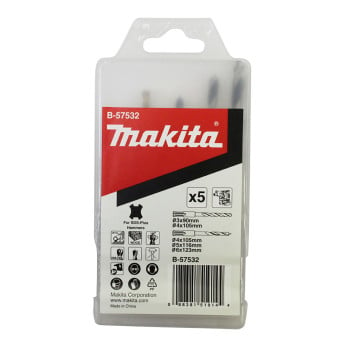 Produktseite: Makita Bohrerset Holz/Metall 5tlg. SDS+ - B-57532