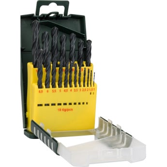 Produktseite: Bosch Metallbohrer-Set HSS-R 19tlg. 1 - 10 mm Gripbox - 2607017151